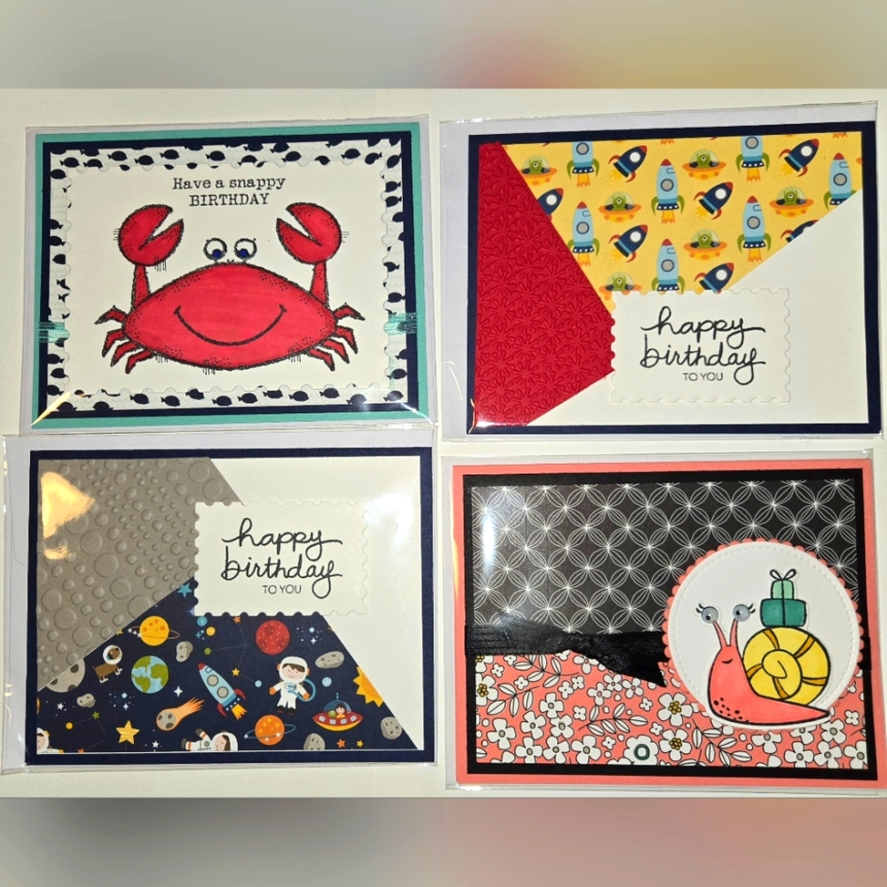 12 Handcrafted Birthday Cards